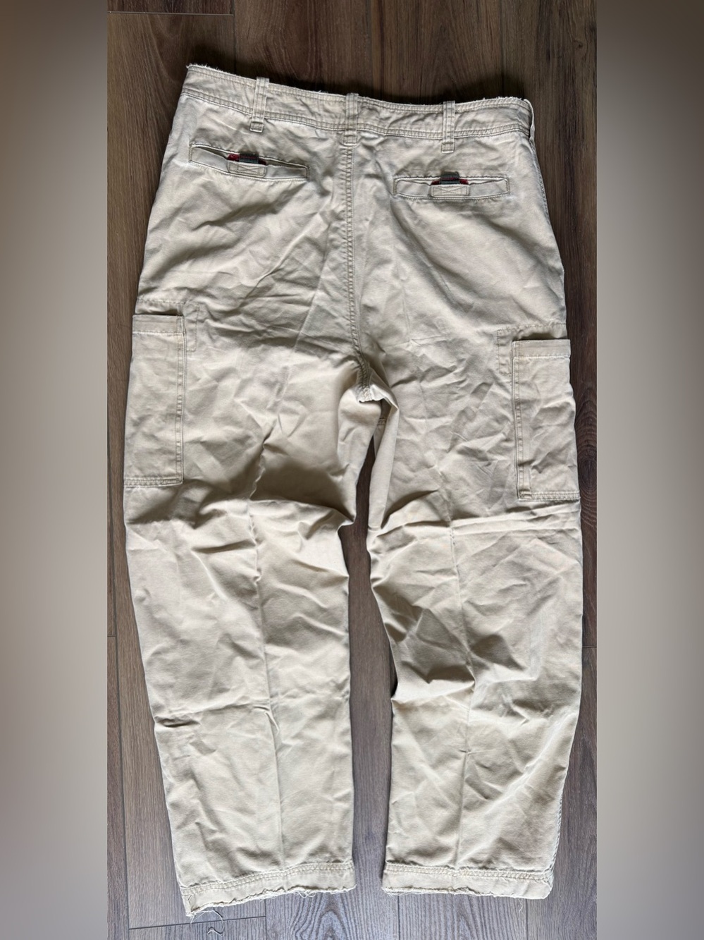 Vintage Abercrombie Fitch Paratrooper Pants Mens 36 Cargo Fatigue Military Baggy - Picture 4 of 8